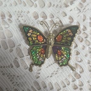 Colorful Butterfly Brooch